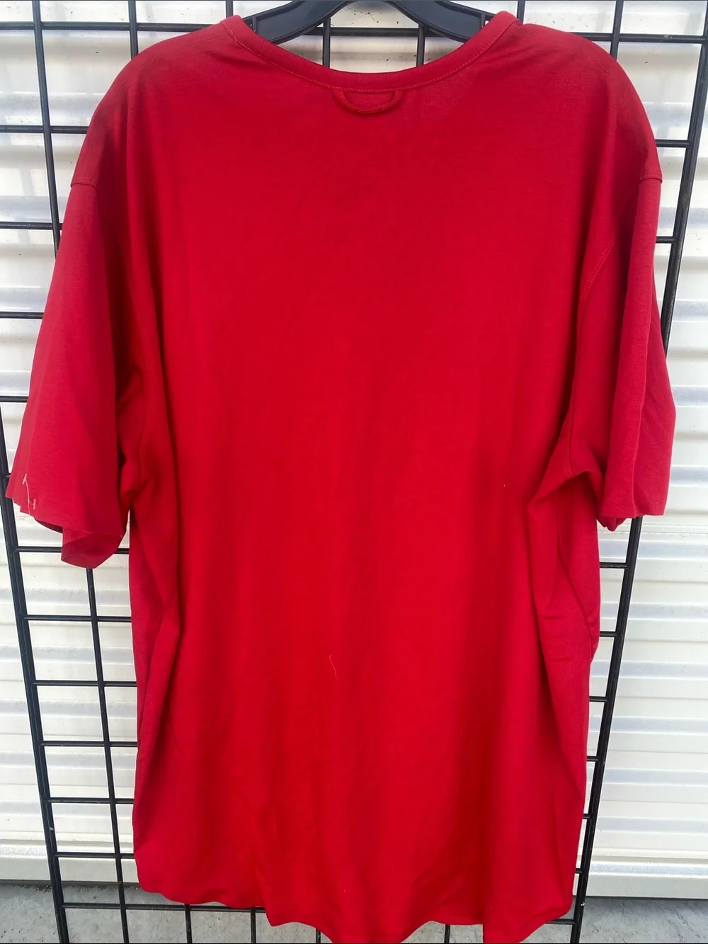 Jordan Red Short-Sleeve Crew Tee with Black Jumpman